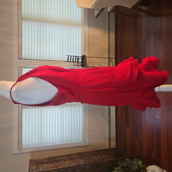 Cooper St Senorita High Neck Frill Mini Dress Halter Ruffled Red Size 8 - Picture 7 of 15